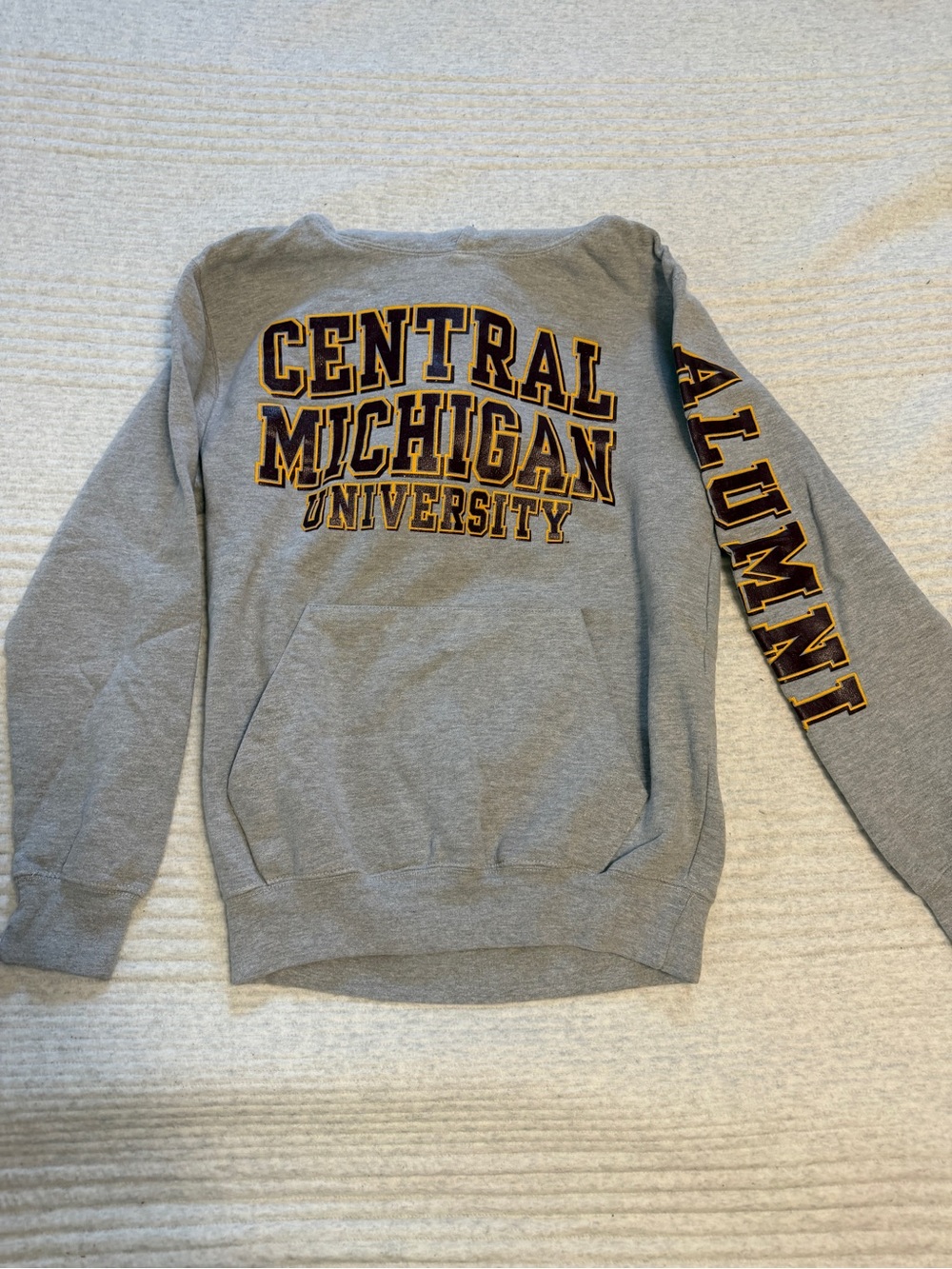 Central Michigan University Gray Crewneck Sweatshirt - Alumni Graphic